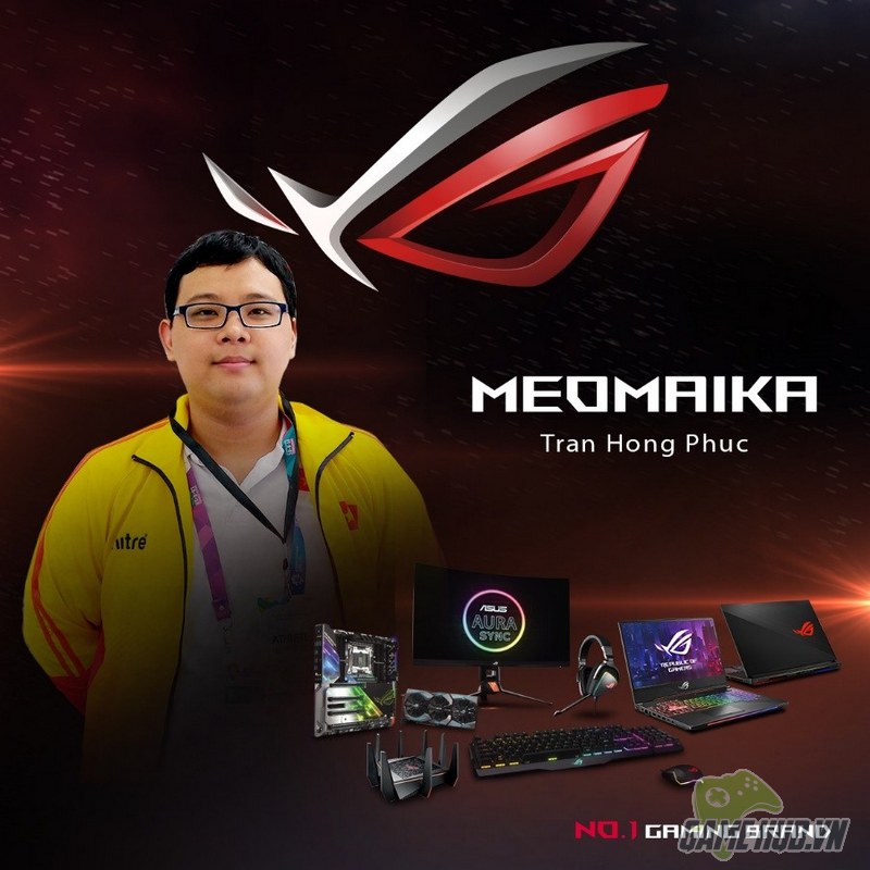 SEA Games 30 - Vietnam9 - Meomaika là một trong hai tuyển thủ eSporst Việt Nam được tài trợ thiết bị khủng