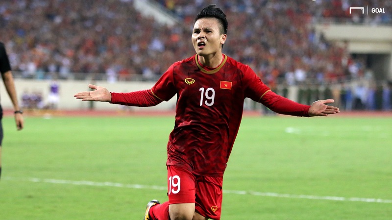 Quang Hải ghi bàn cho ĐT Việt Nam (Ảnh: Goal) - Vietnam9